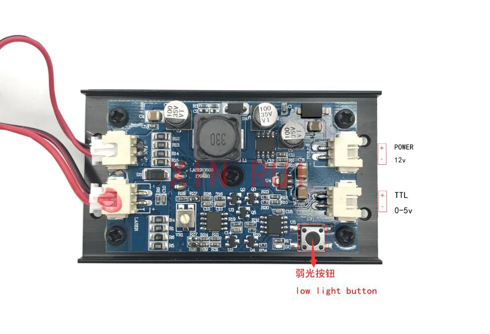 2.5w real power 445NM focusing blue laser module engraving module 2500mw laser tube+googles TTL PMW control
2.5w real power 445NM focusing blue laser module engraving module 2500mw laser tube+googles TTL PMW control
