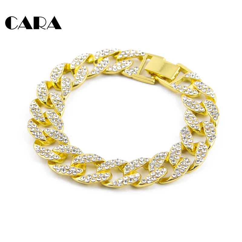 Bling Bling Iced Out Curb Cuban Gold color Bracelet w Paved Clear Rhinestones Mens Womens Chain Hip hop bracelet CAGM0012
Bling Bling Iced Out Curb Cuban Gold color Bracelet w Paved Clear Rhinestones Mens Womens Chain Hip hop bracelet CAGM0012