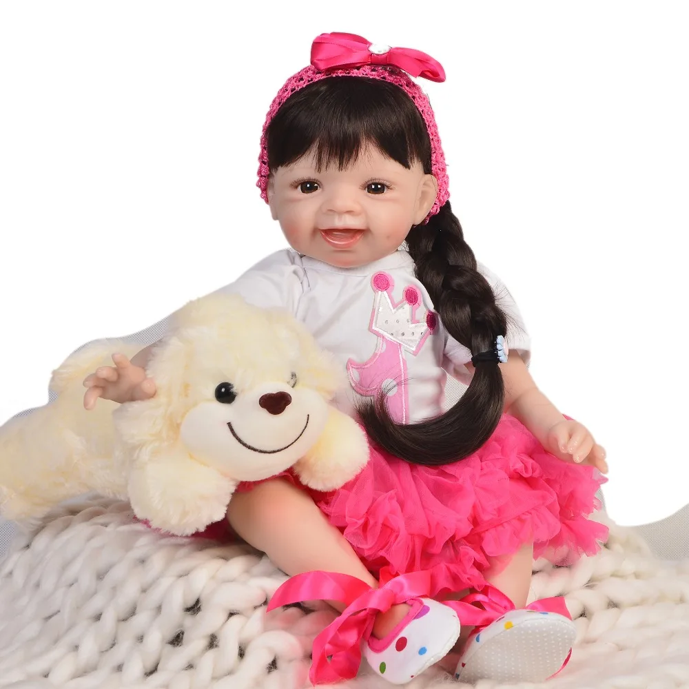 55cm Bebe Silicone Reborn Baby Doll Toys 22inch Vinyl Princess Toddler Babies dolls classic play house toys rebon
55cm Bebe Silicone Reborn Baby Doll Toys 22inch Vinyl Princess Toddler Babies dolls classic play house toys rebon