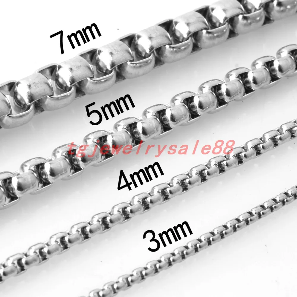 Браслет цепочка из нержавеющей стали 2/3/4/5/7 мм|fashion necklace|necklace fashionnecklace women |