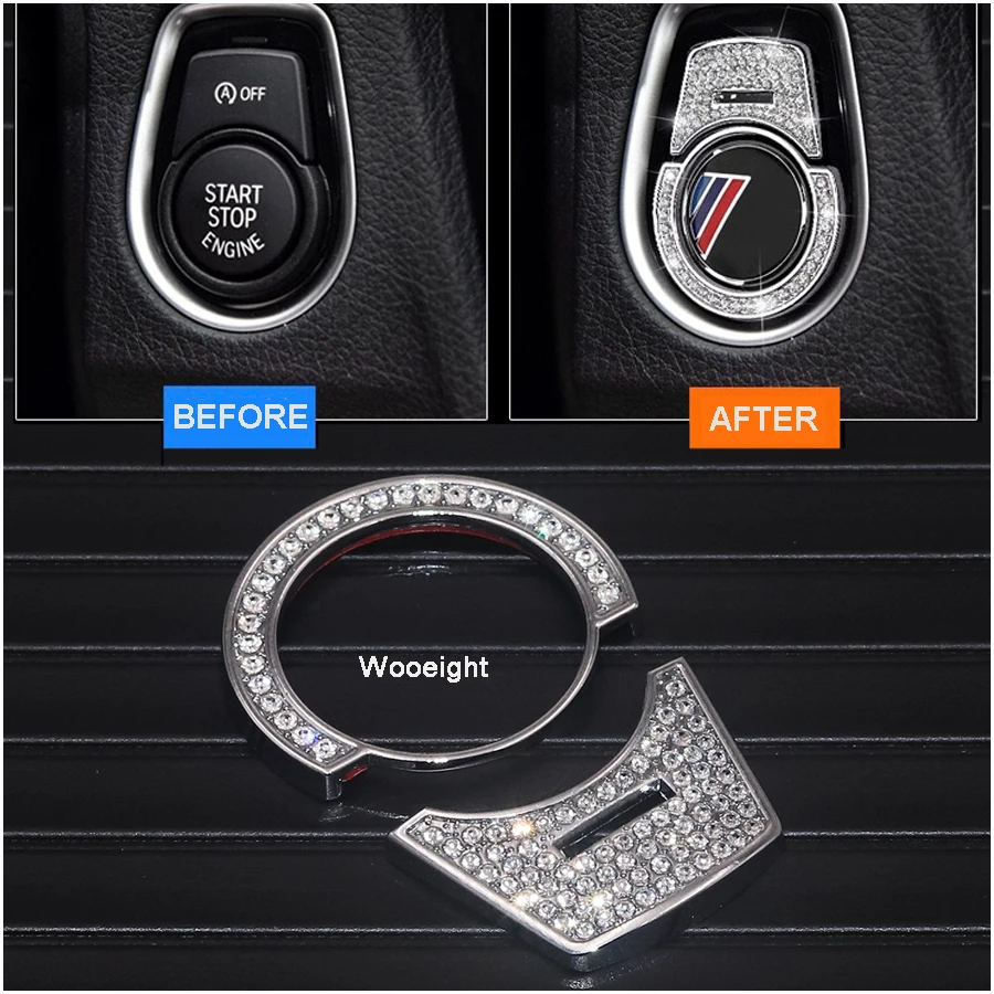 Wooeight 2Pcs/Set Silver Diamond Style Metal Engine Start Button Cover Trim Sticker Fit For BMW 3 5 Series X1 X3 X4 X5 X6 320li
Wooeight 2Pcs/Set Silver Diamond Style Metal Engine Start Button Cover Trim Sticker Fit For BMW 3 5 Series X1 X3 X4 X5 X6 320li