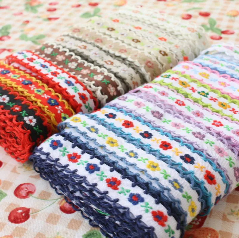 Free shipping Cotton prints ribbon embroidery lace trim diy handmade fabric decoration child clothes accessories
Free shipping Cotton prints ribbon embroidery lace trim diy handmade fabric decoration child clothes accessories