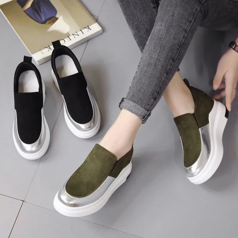 Women casual shoes 2021 fashion Round Toe Women Platform Shoes Mixed Colors Flats Shoes Slip-On sneakers
Women casual shoes 2021 fashion Round Toe Women Platform Shoes Mixed Colors Flats Shoes Slip-On sneakers