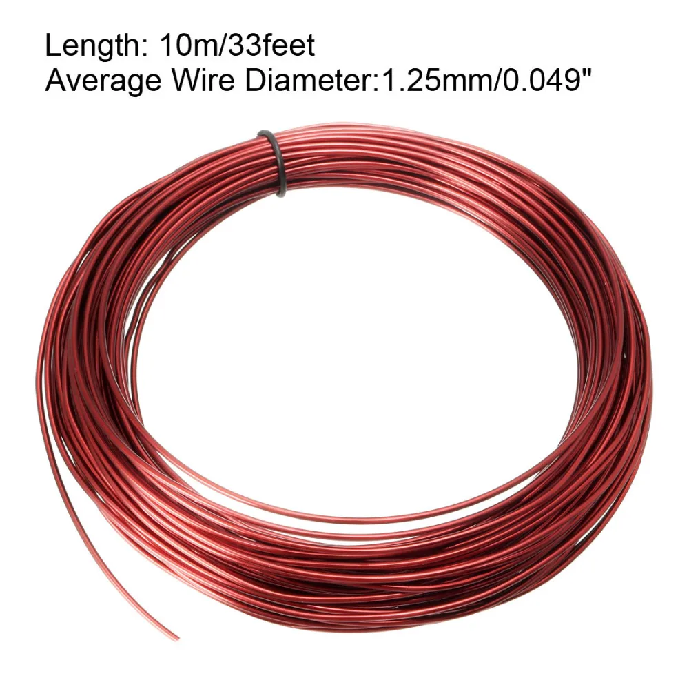 uxcell Polyester Enameled Copper Wire Magnet Wire Winding Coil 1.04/1.06/1.12/1.18/1.25/1.3/1.35/1.4mm Dia for Transformers
uxcell Polyester Enameled Copper Wire Magnet Wire Winding Coil 1.04/1.06/1.12/1.18/1.25/1.3/1.35/1.4mm Dia for Transformers