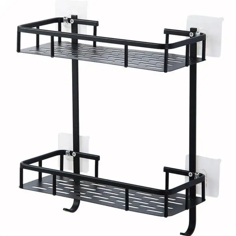 Punch-free wrought iron bathroom toiletries storage rack drain rack wash shelf bathroom double shelf WF4011747
Punch-free wrought iron bathroom toiletries storage rack drain rack wash shelf bathroom double shelf WF4011747