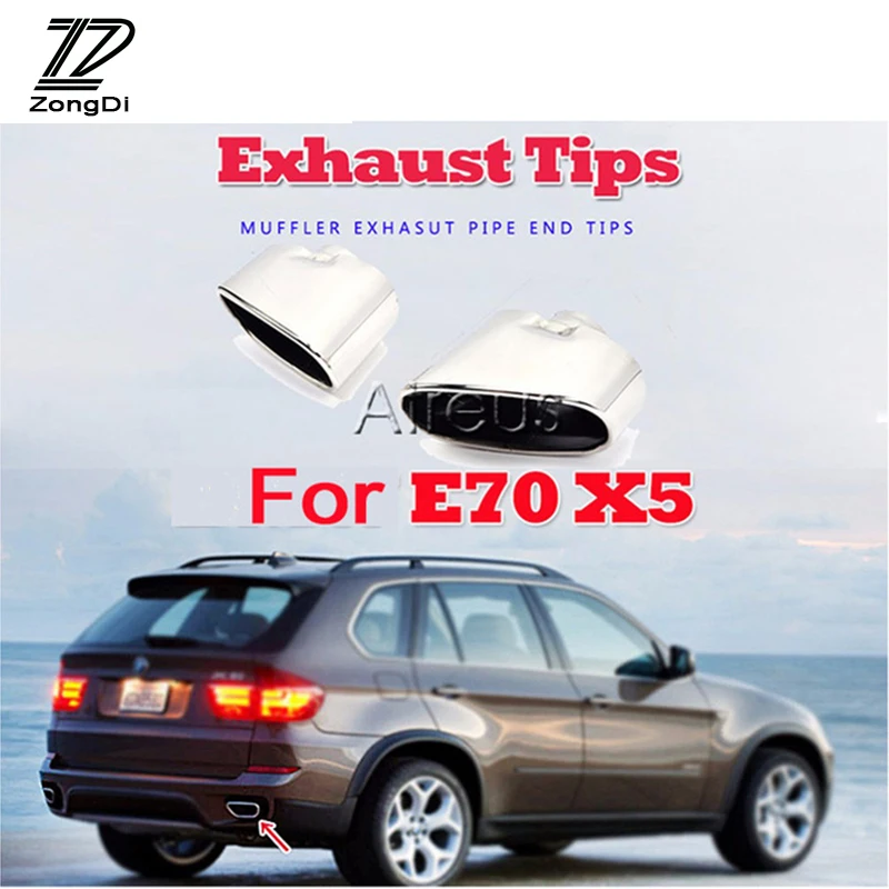 1set Chrome 304 Statinless Steel Car Muffler Pipe Exhaust End Tips Tailpipe Covers for BMW X5 E70 2006 2007 2008 Accessories
1set Chrome 304 Statinless Steel Car Muffler Pipe Exhaust End Tips Tailpipe Covers for BMW X5 E70 2006 2007 2008 Accessories