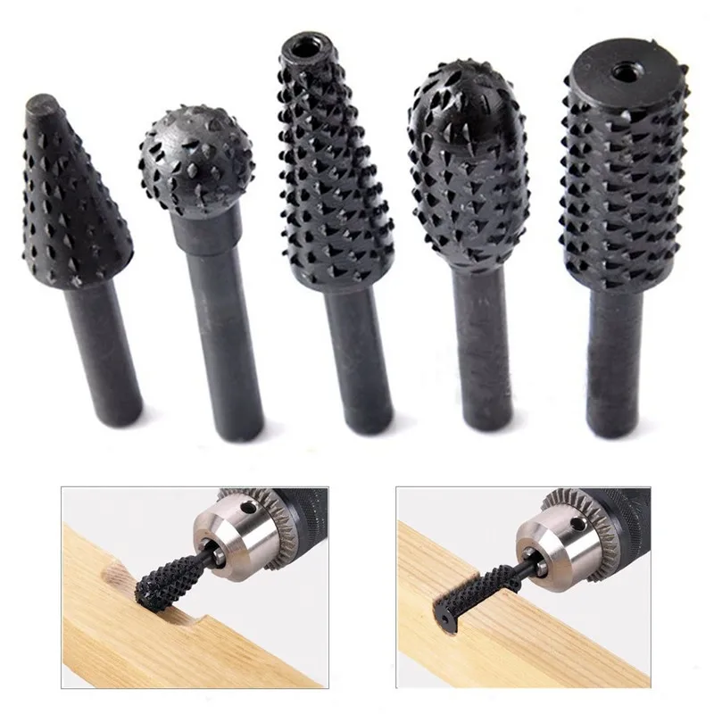 5pcs/Set Twist Drill Bit Wood Carving File Rasp Drill Bits 1/4" Shank Tool Power Tools Woodworking Rasp Chisel Shaped Rotating
5pcs/Set Twist Drill Bit Wood Carving File Rasp Drill Bits 1/4" Shank Tool Power Tools Woodworking Rasp Chisel Shaped Rotating