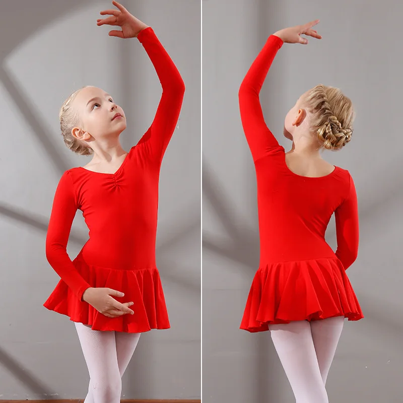 Girls Ballet Dancing Dress Long Sleeve V Neck Dancing Costumes Students Dance Garment Leotards for Girls Baby Leotard D0791
Girls Ballet Dancing Dress Long Sleeve V Neck Dancing Costumes Students Dance Garment Leotards for Girls Baby Leotard D0791