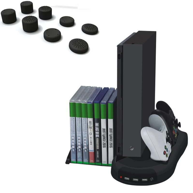 Вертикальный охлаждающий вентилятор с подставкой для Xbox One X с хранилищем для игровых дисков и зарядным устройством Dualshock, зарядная станция ...
Вертикальный охлаждающий вентилятор с подставкой для Xbox One X с хранилищем для игровых дисков и зарядным устройством Dualshock, зарядная станция ...