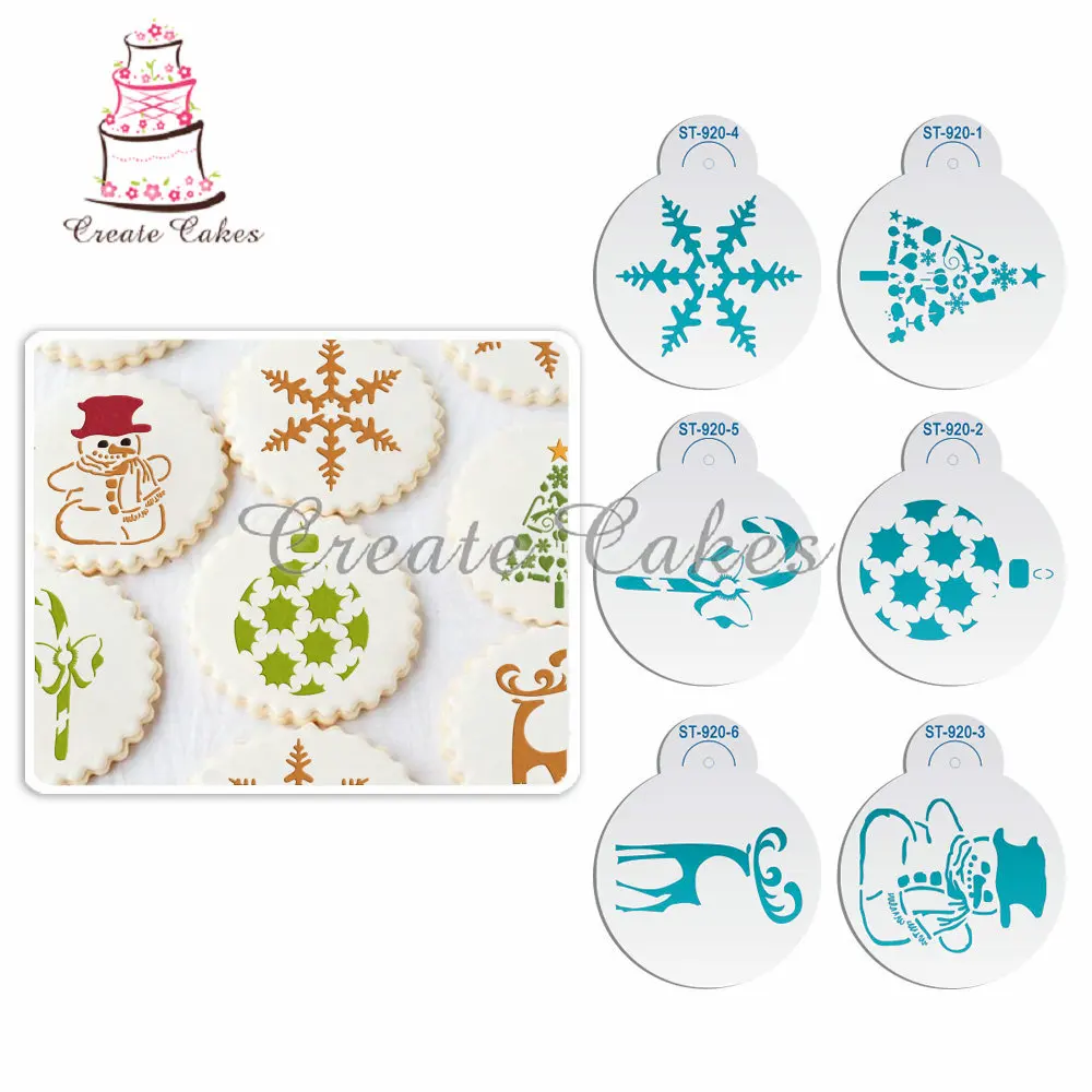 6pcs/set Christmas Snowman Cookies Stencil Set Plastic Decoratng Stencils Cupcake Stencil Cake Tool
6pcs/set Christmas Snowman Cookies Stencil Set Plastic Decoratng Stencils Cupcake Stencil Cake Tool