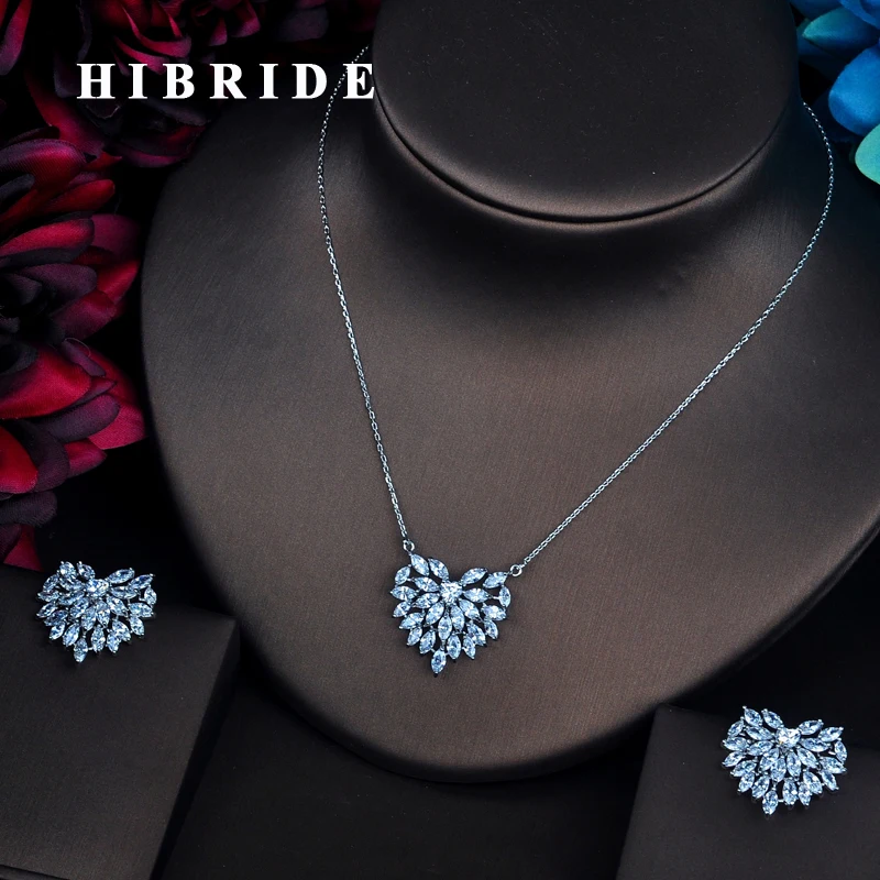 HIBRIDE Beautiful Shape AAA Cubic Zirconia Jewelry Sets For Women Bride Necklace Set Wedding Accessories Wholesale N-501
HIBRIDE Beautiful Shape AAA Cubic Zirconia Jewelry Sets For Women Bride Necklace Set Wedding Accessories Wholesale N-501