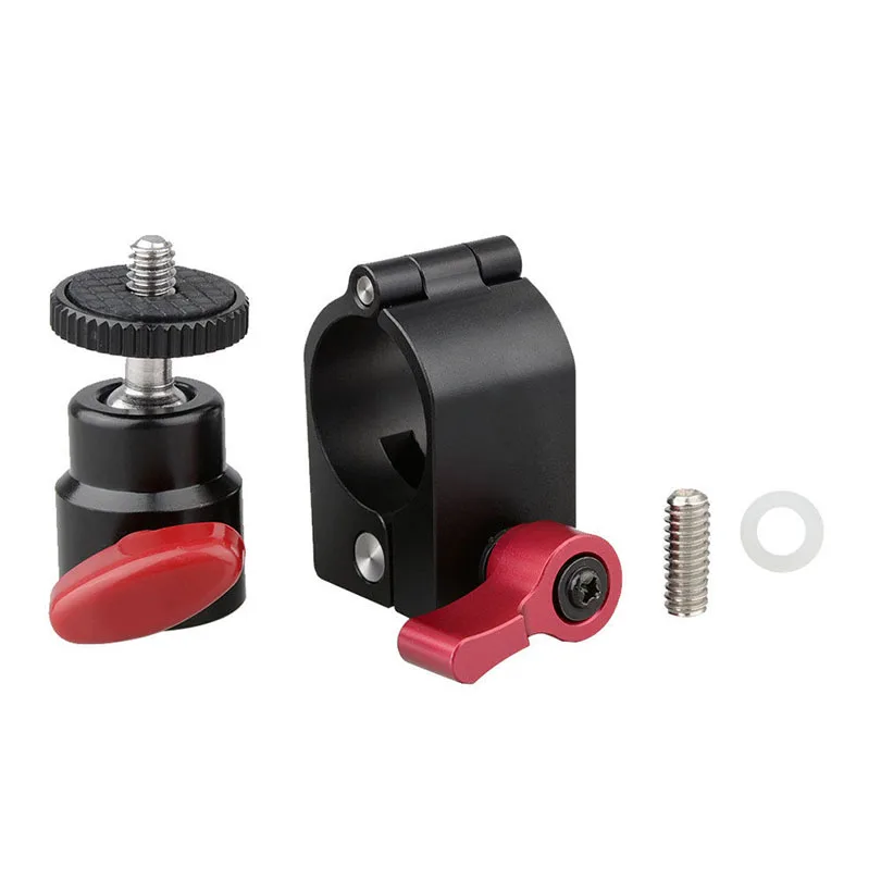 CAMVATE 25mm Rod Clamp 1/4"Hot Shoe Mount Micro Ball Head For DJI Ronin-M Camara LCD Monitor Flash Light Bracket Camera C1411
CAMVATE 25mm Rod Clamp 1/4"Hot Shoe Mount Micro Ball Head For DJI Ronin-M Camara LCD Monitor Flash Light Bracket Camera C1411