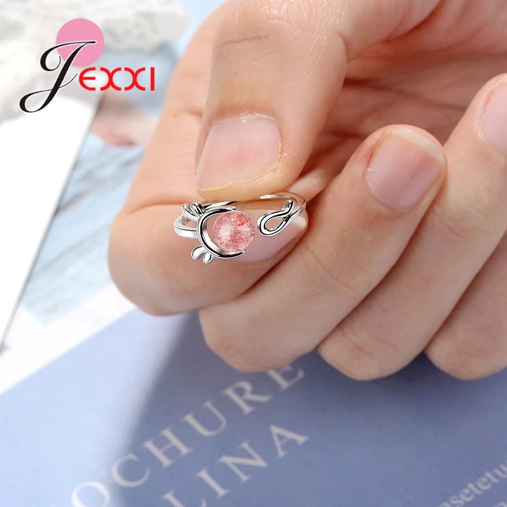 Fashion Korean Women Wedding Opening Rings 925 Sterling Silver Adjustable Cute Cat Design Knuckle Crystal Jewelry Finger Ring
Fashion Korean Women Wedding Opening Rings 925 Sterling Silver Adjustable Cute Cat Design Knuckle Crystal Jewelry Finger Ring