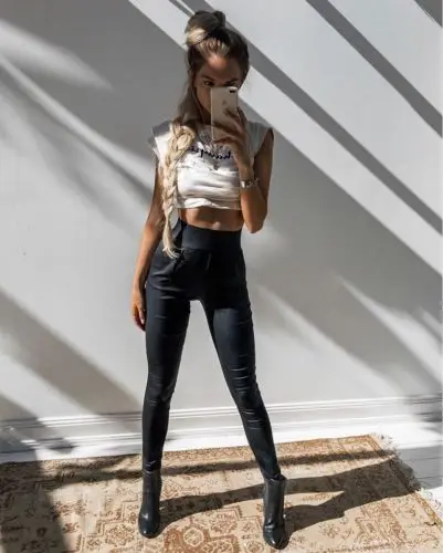 arrival Women Leather Pants Skinny Stretch Slim Fit High Waist Zipper Trousers Pencil Pants
arrival Women Leather Pants Skinny Stretch Slim Fit High Waist Zipper Trousers Pencil Pants
