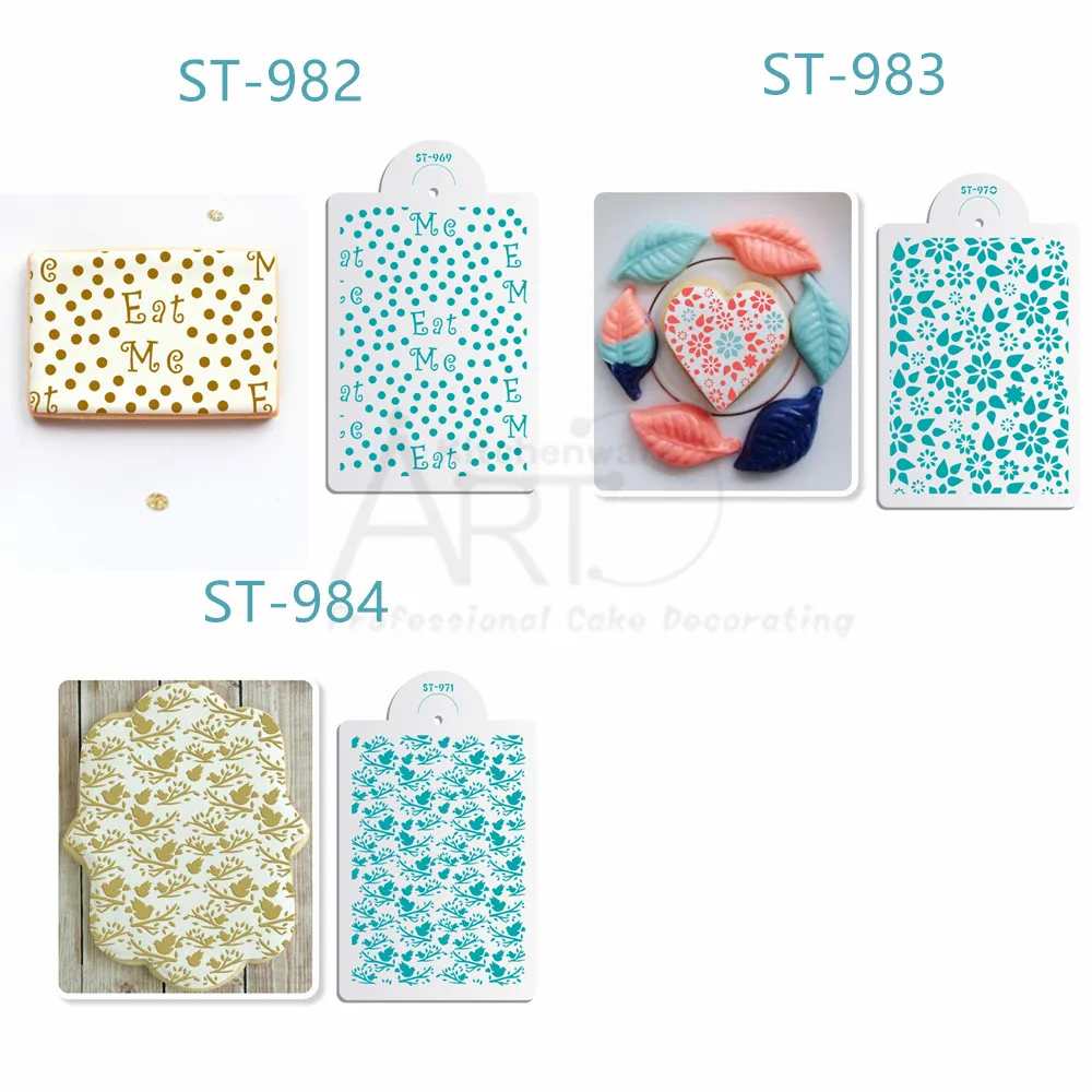 1PCS Birds Pattern Cookie Stencils for Painting Cup Cake Decorating Tools Fondant PET Cake Stencil Pastry Tools Cake Mold ST-984
1PCS Birds Pattern Cookie Stencils for Painting Cup Cake Decorating Tools Fondant PET Cake Stencil Pastry Tools Cake Mold ST-984
