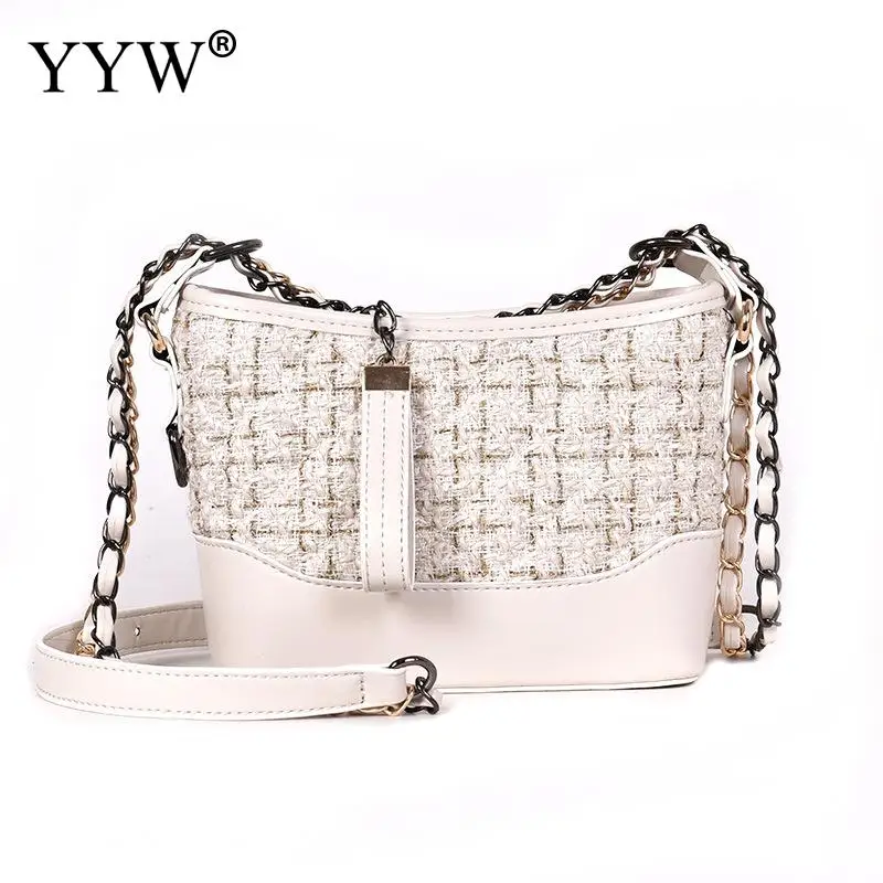 Pu Leather Crossbody Bag Famous Brand Soft Surface Plaid Women'S Shoulder Bag With Chain Sling Bags Female Clutch Purse White
Pu Leather Crossbody Bag Famous Brand Soft Surface Plaid Women'S Shoulder Bag With Chain Sling Bags Female Clutch Purse White