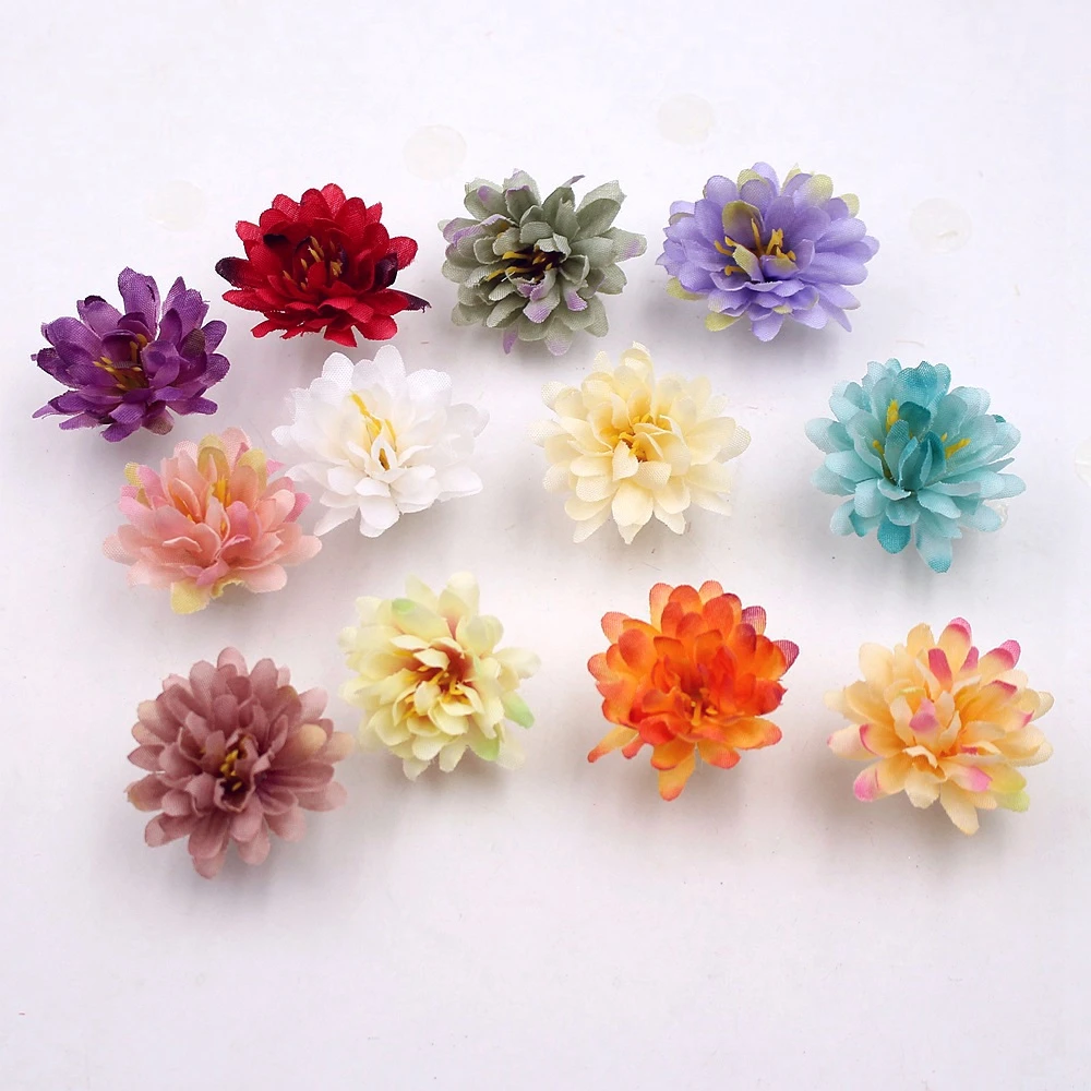 Искусственный цветочный венок ручной работы 20 шт. 3 см|artificial flower heads|flower headartificial