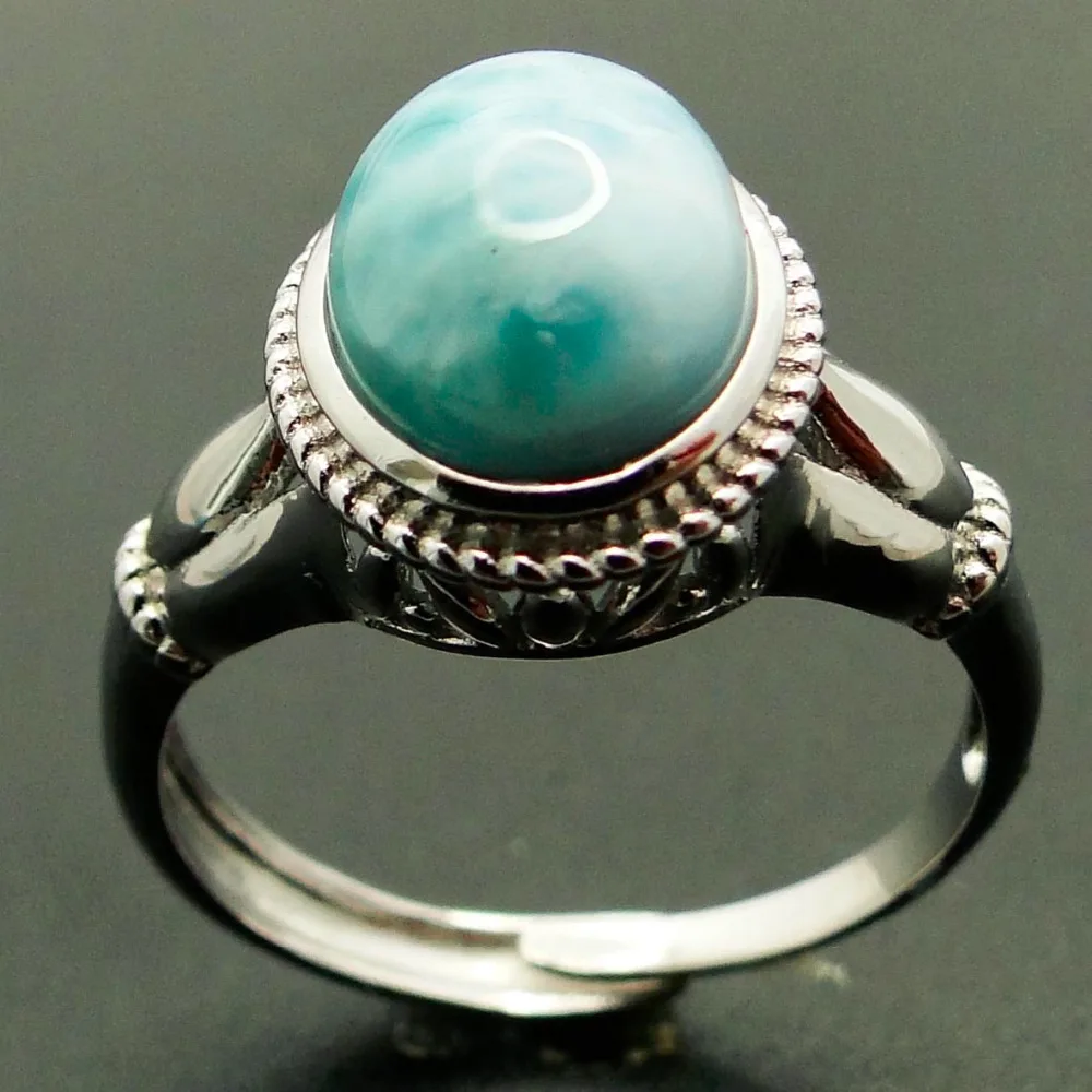 Oval 9*11MM Antique Natural Larimar Ring in 925 Sterling Silver Woman Fine Jewelry Ring For Gift
Oval 9*11MM Antique Natural Larimar Ring in 925 Sterling Silver Woman Fine Jewelry Ring For Gift