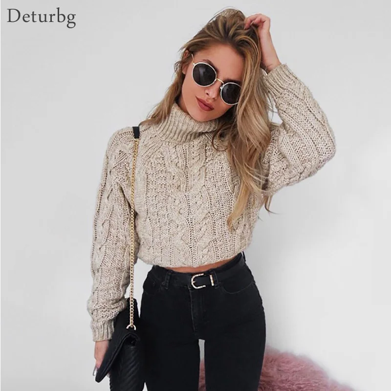 Women's Sexy Twist Turtleneck Sweaters and pullovers Ladies Fashion Knitted Crop Solid Sweater Jumpers 2018 Autumn Winter SW141
Women's Sexy Twist Turtleneck Sweaters and pullovers Ladies Fashion Knitted Crop Solid Sweater Jumpers 2018 Autumn Winter SW141