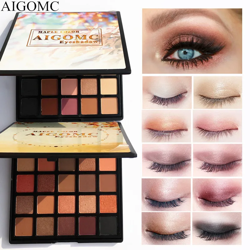 AIGOMC Brand Shimmer Matte Eyeshadow Makeup Palette Long Lasting Waterproof Nude Eye Shadow Highlighter Powder Cosmetic gift
AIGOMC Brand Shimmer Matte Eyeshadow Makeup Palette Long Lasting Waterproof Nude Eye Shadow Highlighter Powder Cosmetic gift