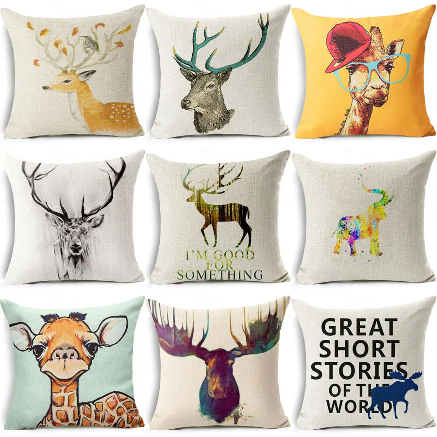 Decorative Animal Pillow Cases Fashion Cotton Pillow Case Bedding Print Throw Squre cushion cover
Decorative Animal Pillow Cases Fashion Cotton Pillow Case Bedding Print Throw Squre cushion cover