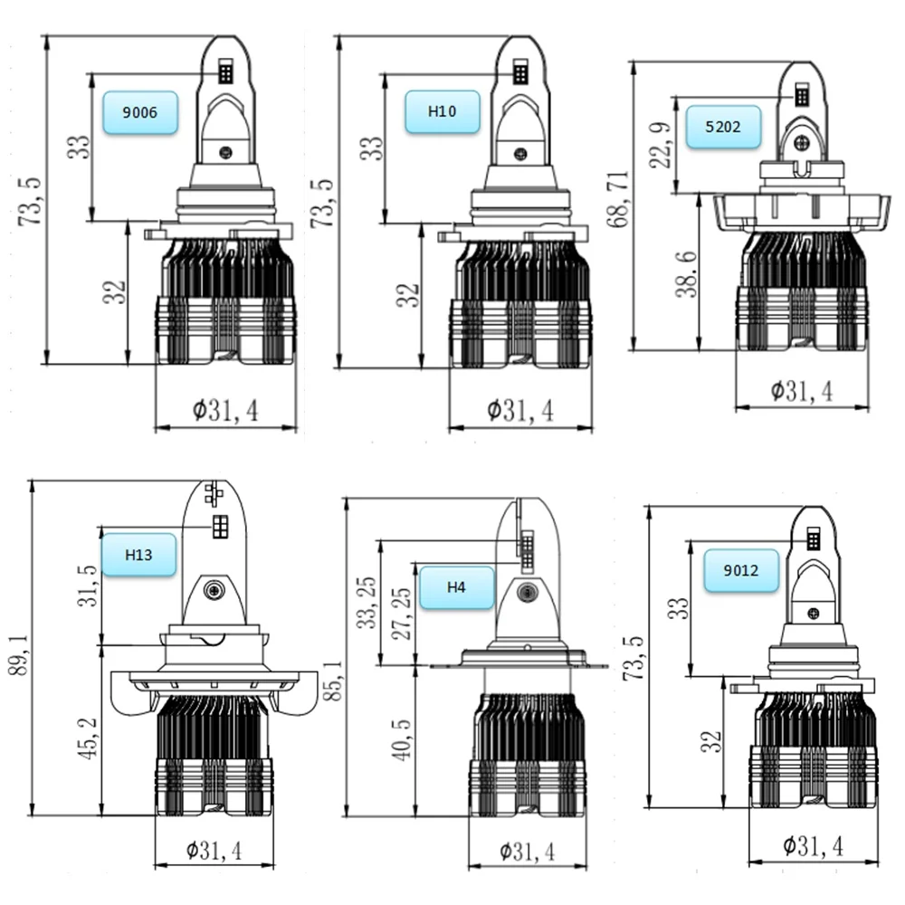Mdatt H7 H11 CSP Chips Car Headlights Light HB4 9006 H4 H8 880 5202 H3 Led 24V 8000LM
Mdatt H7 H11 CSP Chips Car Headlights Light HB4 9006 H4 H8 880 5202 H3 Led 24V 8000LM