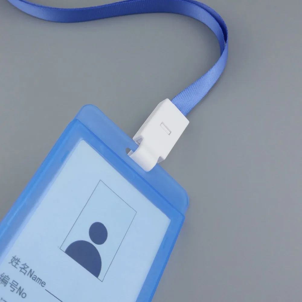 BINXUE карточка сотрудников Крышка карты прозрачный двойной вид Жесткий ID