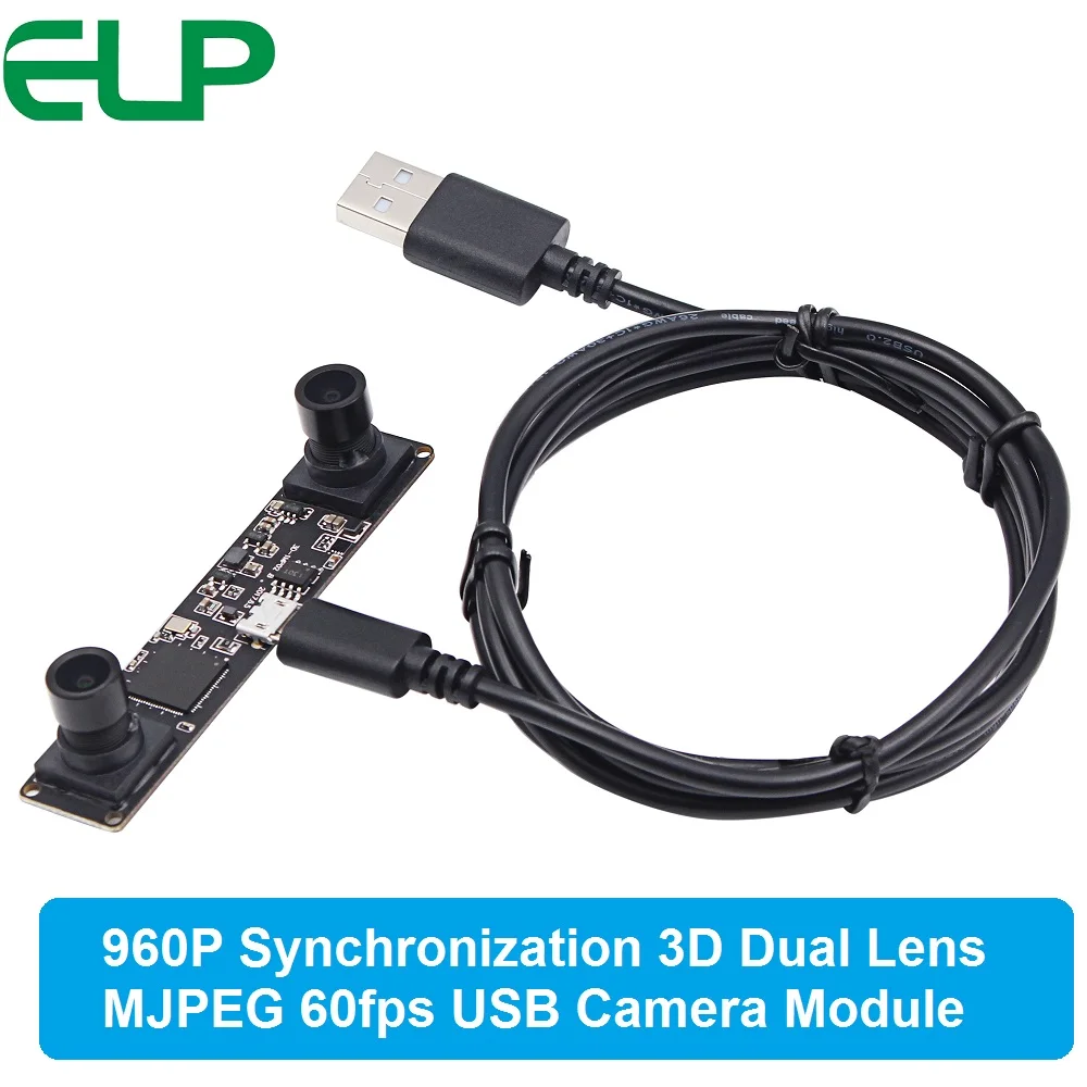 Synchronous Camera module HD MJPEG 60fps 1.3MP UVC webcam Dual lens Stereo usb camera module board for Android Windows Linux
Synchronous Camera module HD MJPEG 60fps 1.3MP UVC webcam Dual lens Stereo usb camera module board for Android Windows Linux