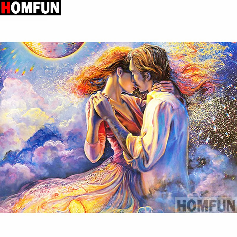 Набор для алмазной вышивки HOMFUN A14880 картина сделай сам из квадратных/круглых