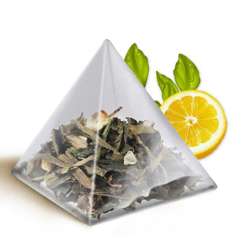 1000 pcs 5.5*7cm Pyramid Tea Bags Filters Nylon TeaBag Single String With Label Transparent Empty Tea Bags
1000 pcs 5.5*7cm Pyramid Tea Bags Filters Nylon TeaBag Single String With Label Transparent Empty Tea Bags