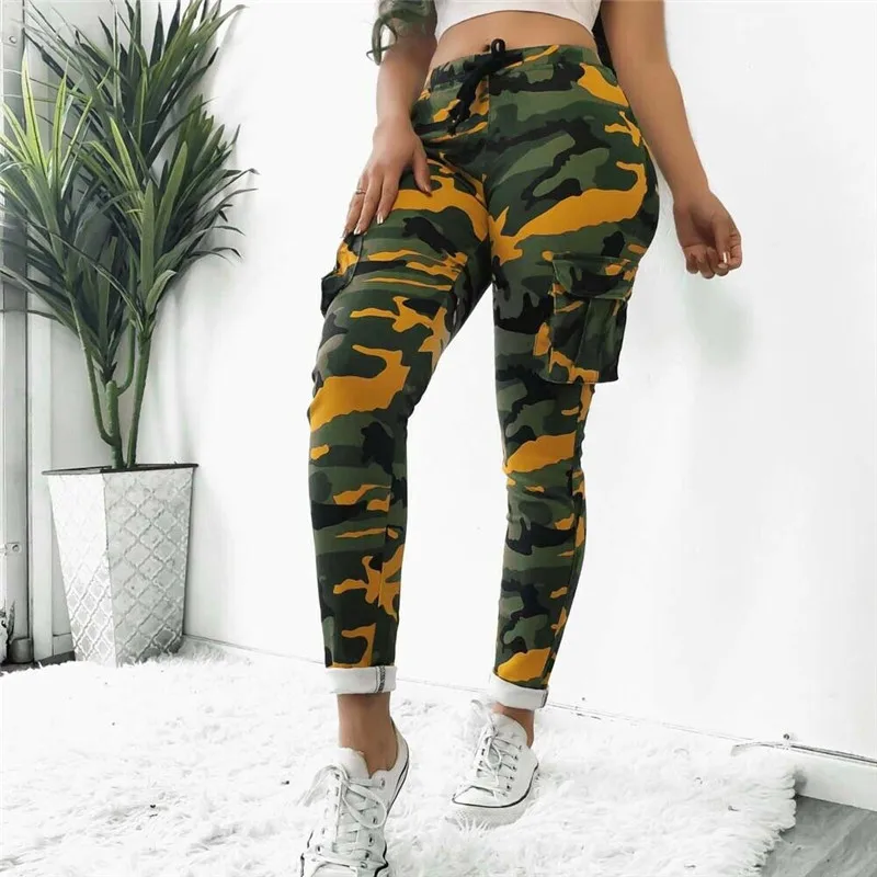 Women's Casual Daily Pants New Camouflage High Waist Stretch Pants Ladies Party Military Army Combat Camouflage Printed Trousers
Women's Casual Daily Pants New Camouflage High Waist Stretch Pants Ladies Party Military Army Combat Camouflage Printed Trousers