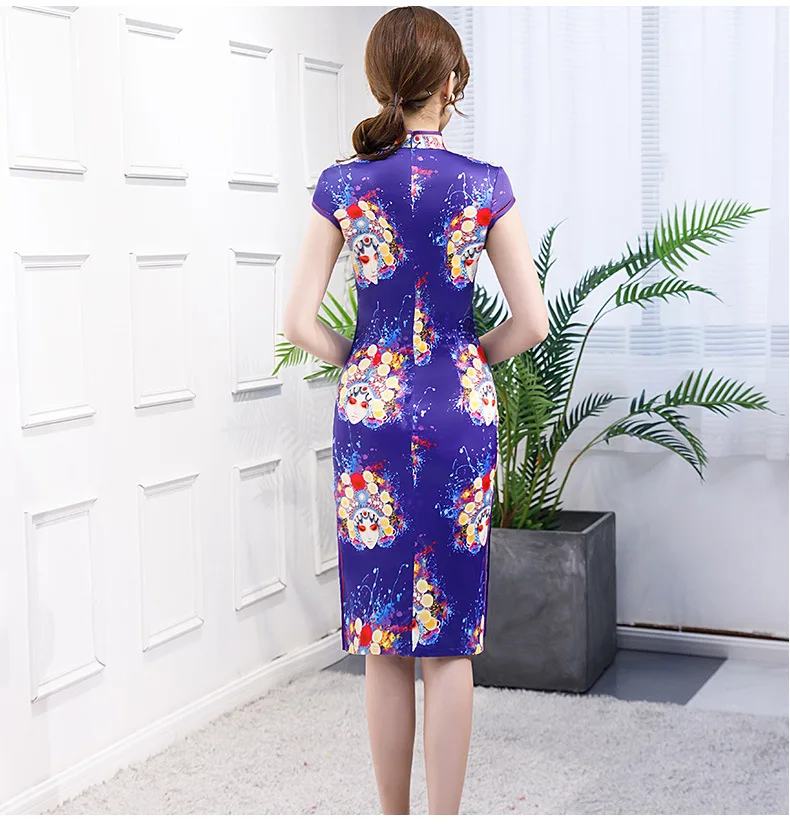 2019 Mini Cheongsam Vintage Chinese style Mandarin Collar Short Dress Women Summer Rayon Qipao Slim Party Dresses Vestido S-3XL
2019 Mini Cheongsam Vintage Chinese style Mandarin Collar Short Dress Women Summer Rayon Qipao Slim Party Dresses Vestido S-3XL
