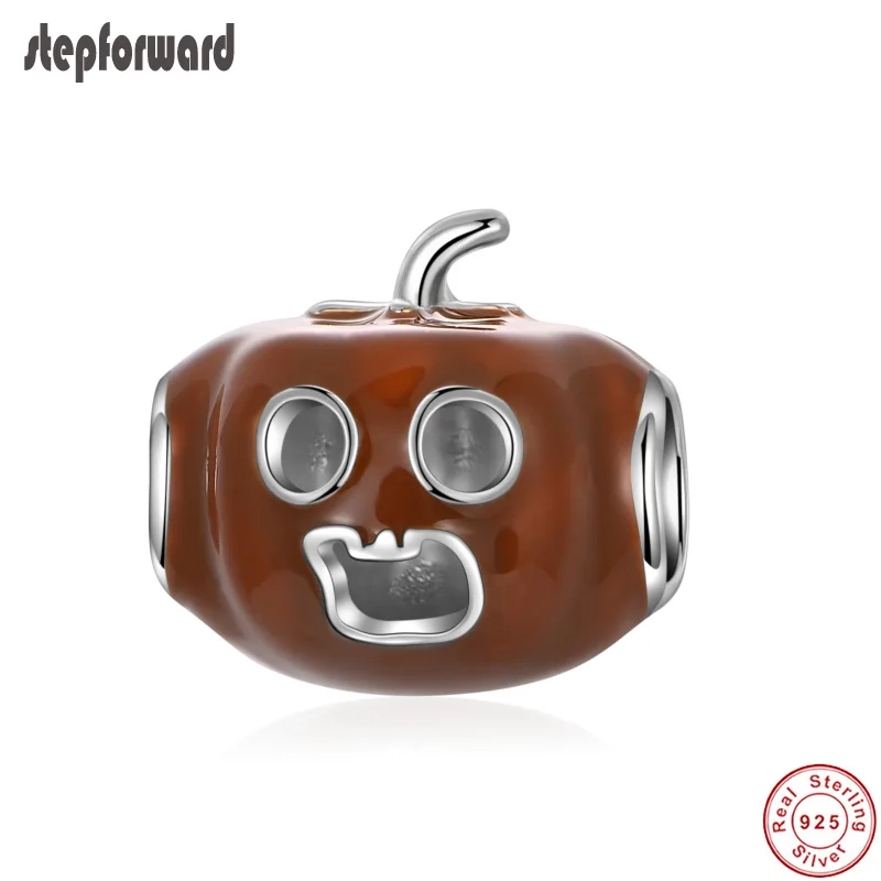 Top Quality Popular Brown Enamel 925 Sterling Silver Surprised Face Pumpkin Charm Fit Bracelet and Necklace
Top Quality Popular Brown Enamel 925 Sterling Silver Surprised Face Pumpkin Charm Fit Bracelet and Necklace