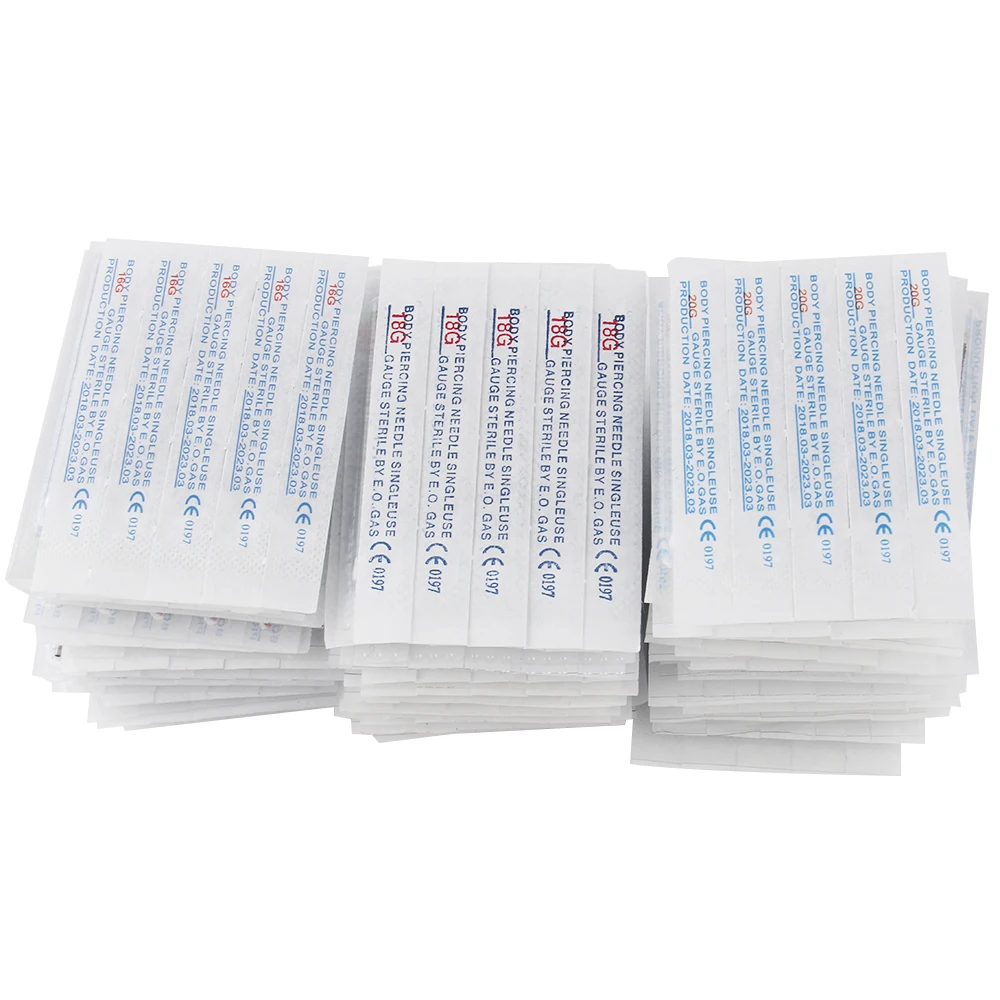 100PCS body Piercing Needles Mixed 8G 9G 12G 13G 14G 15G 16G 17G 18G 20G Sterile Disposable Body Piercing Needles
100PCS body Piercing Needles Mixed 8G 9G 12G 13G 14G 15G 16G 17G 18G 20G Sterile Disposable Body Piercing Needles