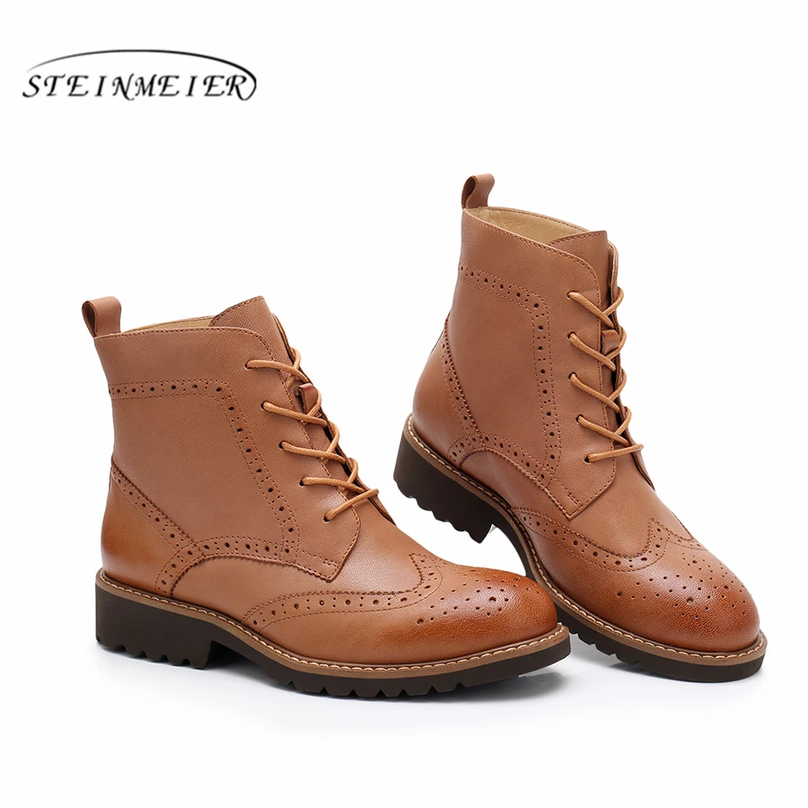 Yinzo Ankle Boots Women Genuine Cow Leather Round Toe Lace-up Fashion Lady Boots low Heel Winter Shoes Handmade Shoes
Yinzo Ankle Boots Women Genuine Cow Leather Round Toe Lace-up Fashion Lady Boots low Heel Winter Shoes Handmade Shoes