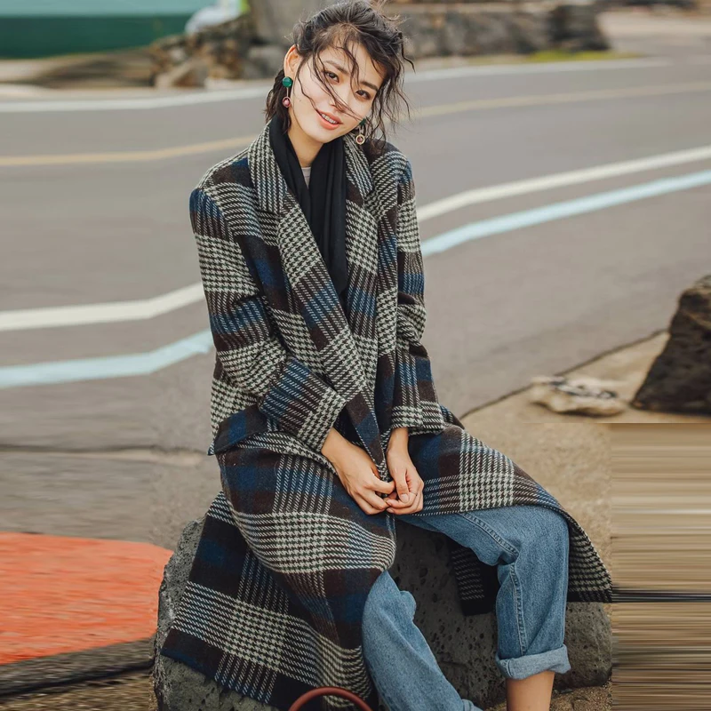 Зимняя Модная брендовая куртка Engaland, Женская длинная теплая куртка из 100% шерсти с узором в клетку, wq690, Прямая поставка
Зимняя Модная брендовая куртка Engaland, Женская длинная теплая куртка из 100% шерсти с узором в клетку, wq690, Прямая поставка