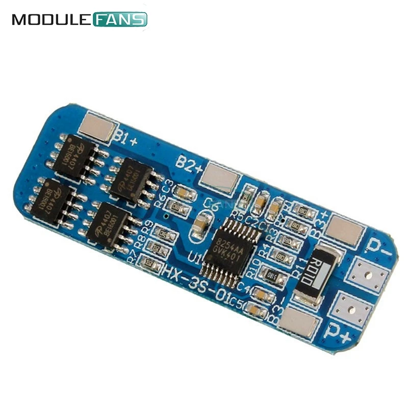 5PCS 3S 10A 12V 18650 BMS Charger Li-ion Lithium Battery Protection Board Circuit Module 10.8V 11.1V 12.6V | Электронные