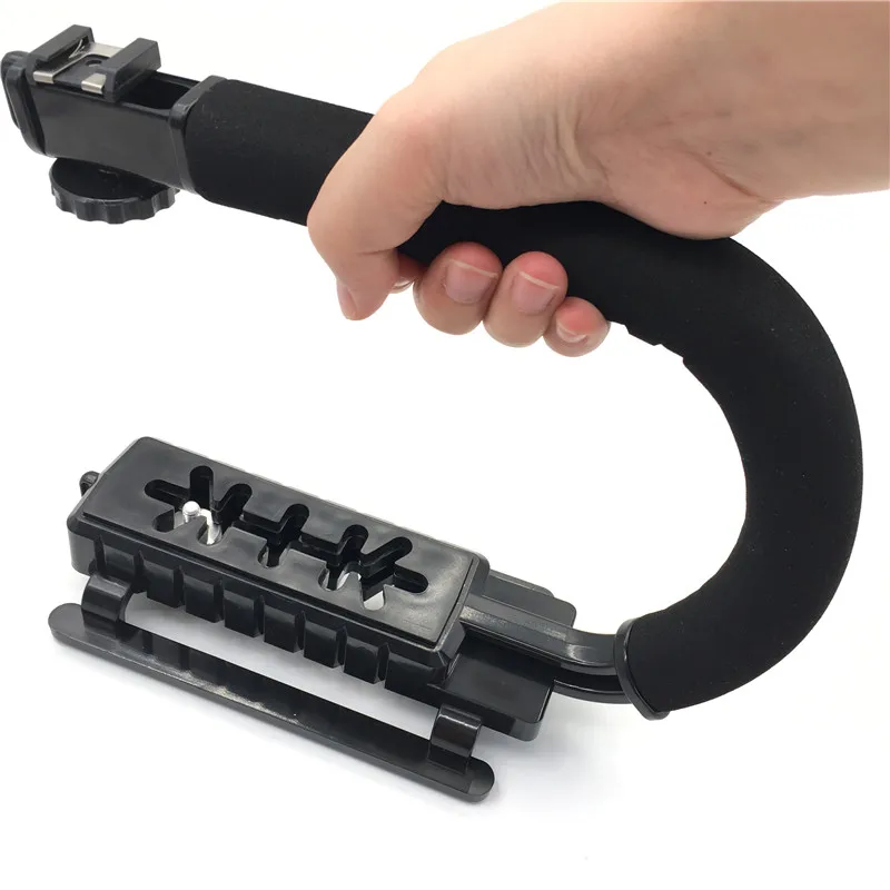 C Shaped Holder Grip Video Handheld Stabilizer for DSLR Nikon Canon Sony Camera and Light Portable SLR Steadicam Gopro | Электроника