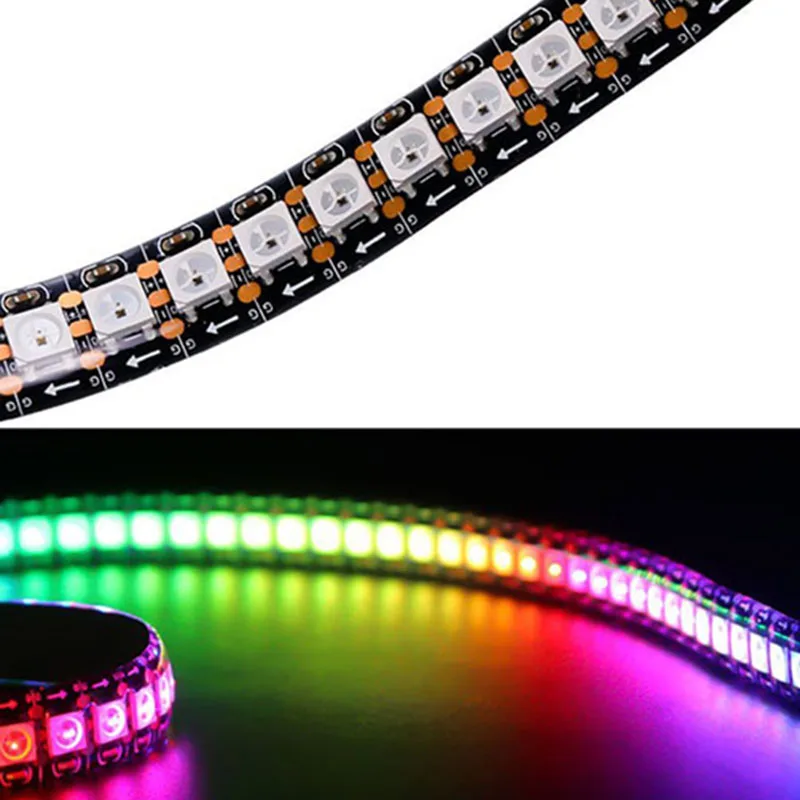 LED Strips Programmable LED Lights Full Color LED Pixel Strip Lighting 2812B DC5V DIY PCB Waterproof for Party Wedding Holiday
LED Strips Programmable LED Lights Full Color LED Pixel Strip Lighting 2812B DC5V DIY PCB Waterproof for Party Wedding Holiday