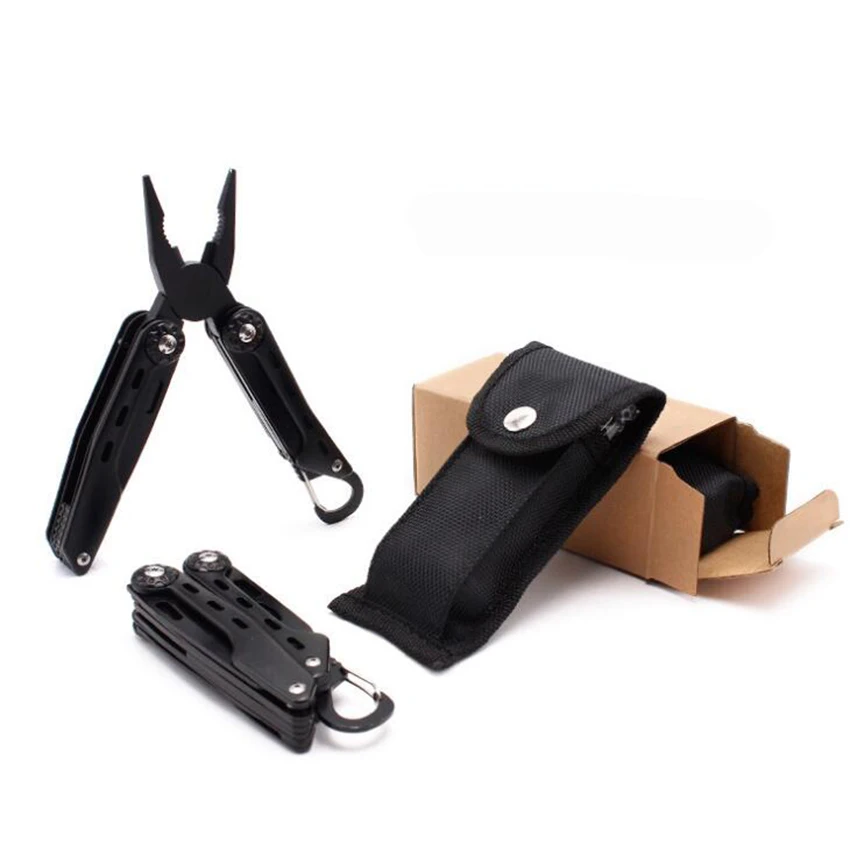 Stainless Steel Folding Pliers Outdoor Multi-Purpose Pliers With Carabiner+Nylon Sleeve+ Phillips & Slotted Screwdriver+Knife
Stainless Steel Folding Pliers Outdoor Multi-Purpose Pliers With Carabiner+Nylon Sleeve+ Phillips & Slotted Screwdriver+Knife
