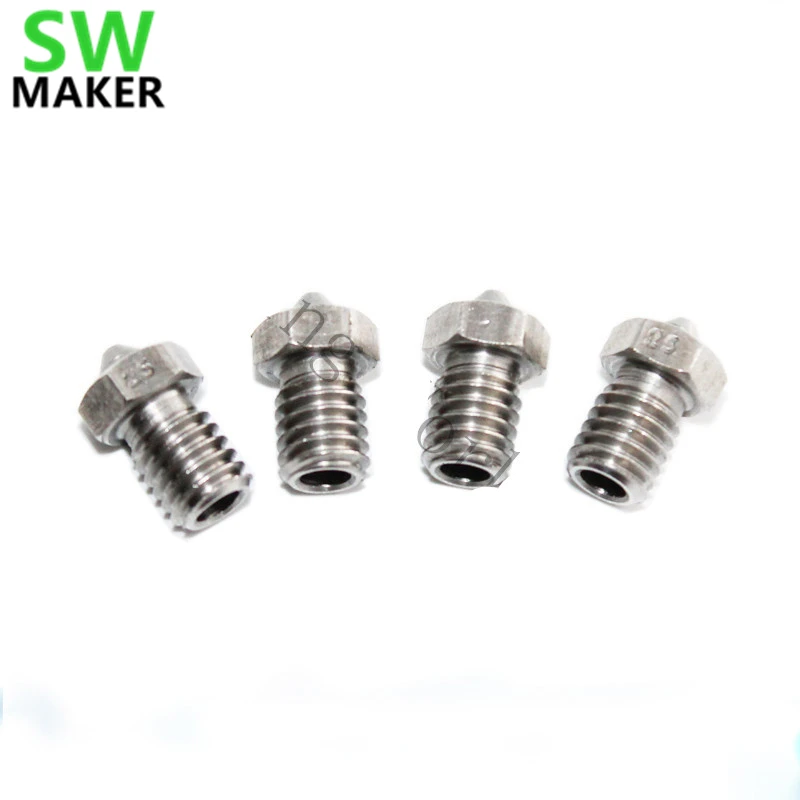 3pcs (0.25 0.4 0.8)mm nozzle V5 V6 All metal j-head nozzle stainless steel nozzle for 1.75/3 mm filament
3pcs (0.25 0.4 0.8)mm nozzle V5 V6 All metal j-head nozzle stainless steel nozzle for 1.75/3 mm filament