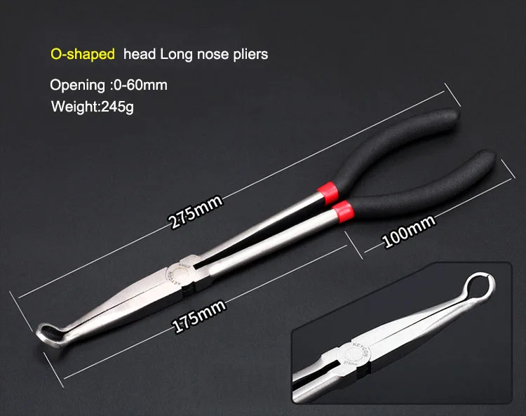 Black Handle Pliers Tools Long Nose Pliers For Cutting Clamping Stripping Multi-function Electrician Repair Hand Tools
Black Handle Pliers Tools Long Nose Pliers For Cutting Clamping Stripping Multi-function Electrician Repair Hand Tools