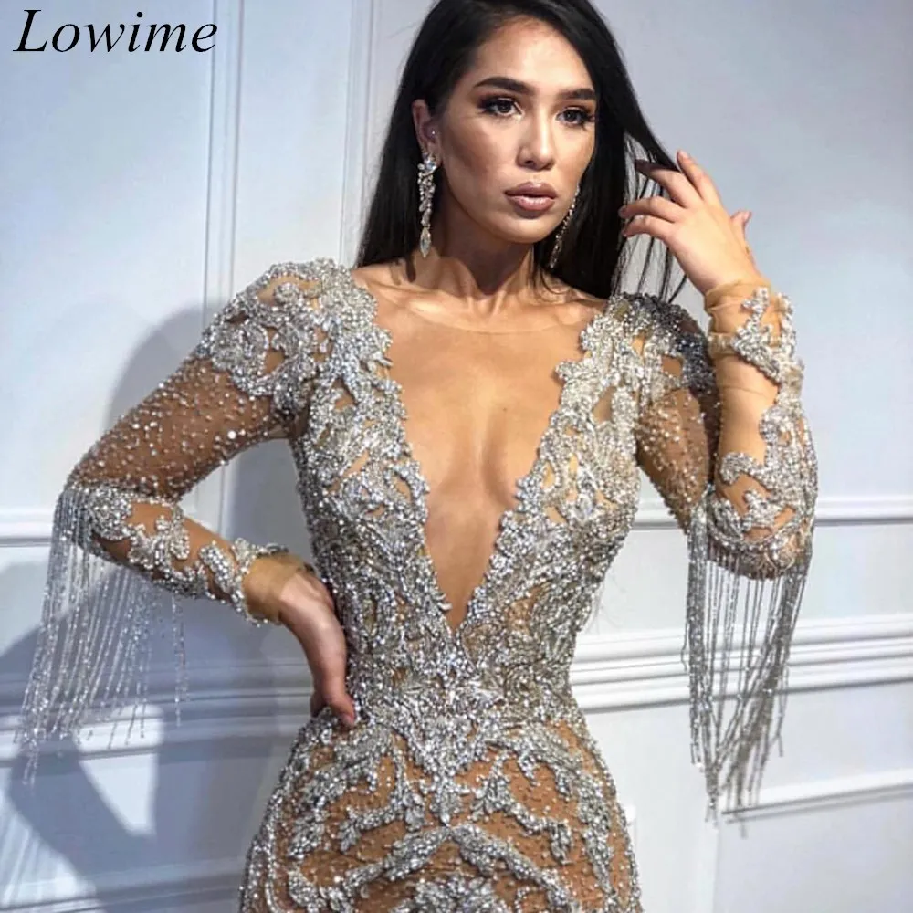 Dubai Special Design Prom Dresses Mermaid Long Sleeves Deep V-Neck Illusion Sexy Robe De Soiree 2019 Evening Party Gowns Custom
Dubai Special Design Prom Dresses Mermaid Long Sleeves Deep V-Neck Illusion Sexy Robe De Soiree 2019 Evening Party Gowns Custom