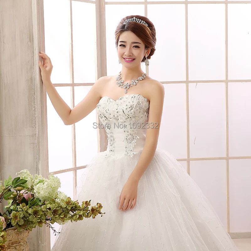 s 2016 new stock plus size women bridal gown wedding dress bandage slim princess tube top paillette lace long 552xnn
s 2016 new stock plus size women bridal gown wedding dress bandage slim princess tube top paillette lace long 552xnn