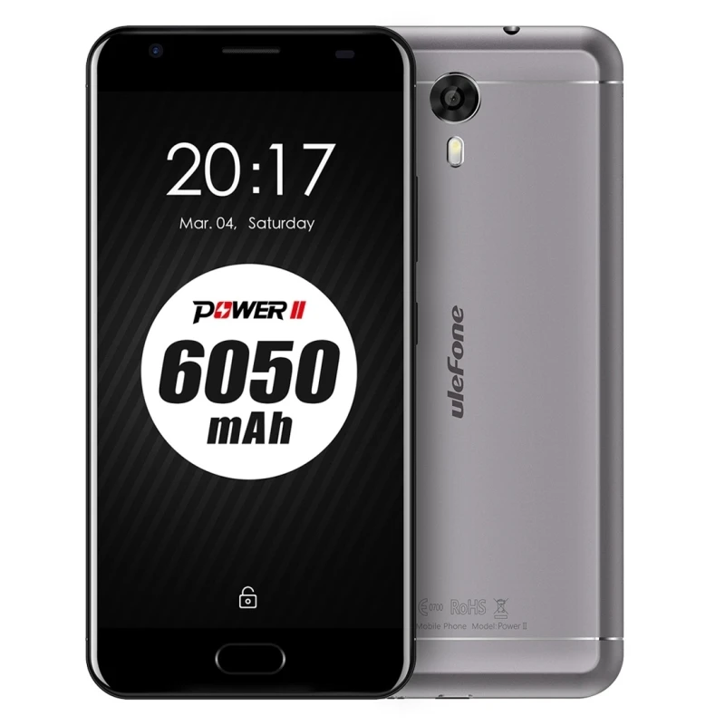 Оригинал Ulefone Мощность 2 Мобильный телефон 5 дюймов FHD MTK6750T Octa Core Android 7 0 4 ГБ + 64 6050