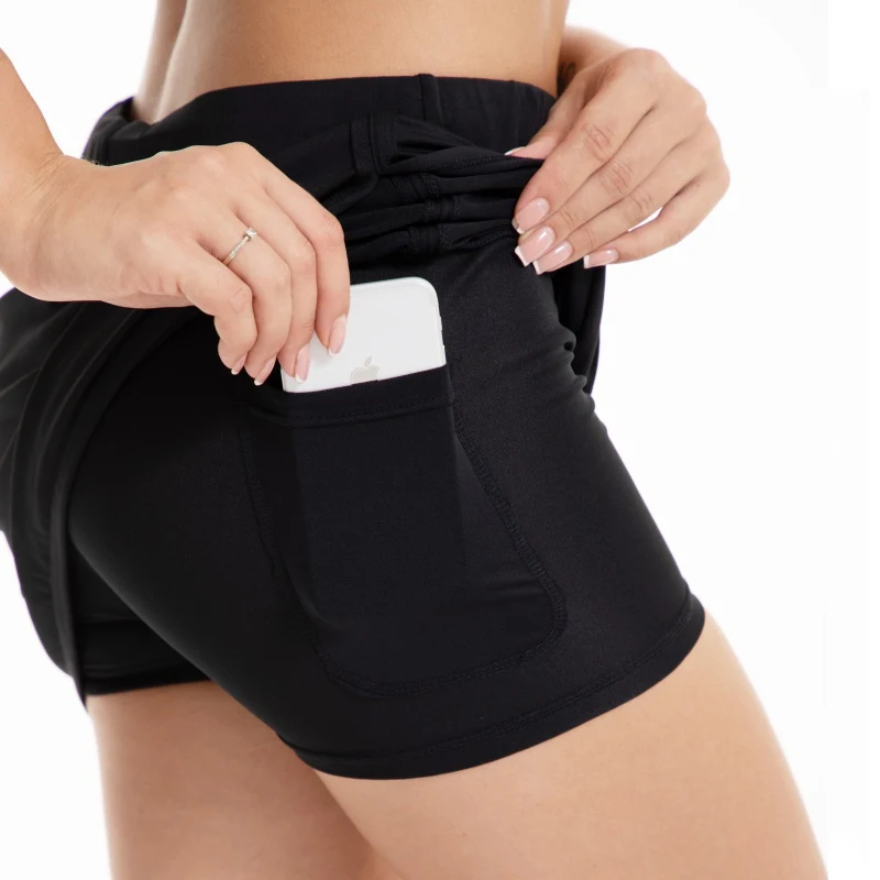 Women's Tennis Short Active Athletic Skirt With Pockets Quick Dry Pencil Skirt With Shorts Inner For Running Golf Workout
Women's Tennis Short Active Athletic Skirt With Pockets Quick Dry Pencil Skirt With Shorts Inner For Running Golf Workout