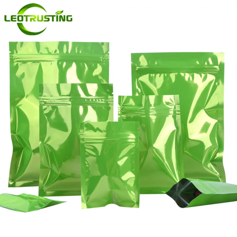 Leotrusting 100pcs Glossy Green Aluminum Foil Zip-Lock Bag Resealable Flat Snack Powder Hardware Buttery Nail Gifts Pouches
Leotrusting 100pcs Glossy Green Aluminum Foil Zip-Lock Bag Resealable Flat Snack Powder Hardware Buttery Nail Gifts Pouches