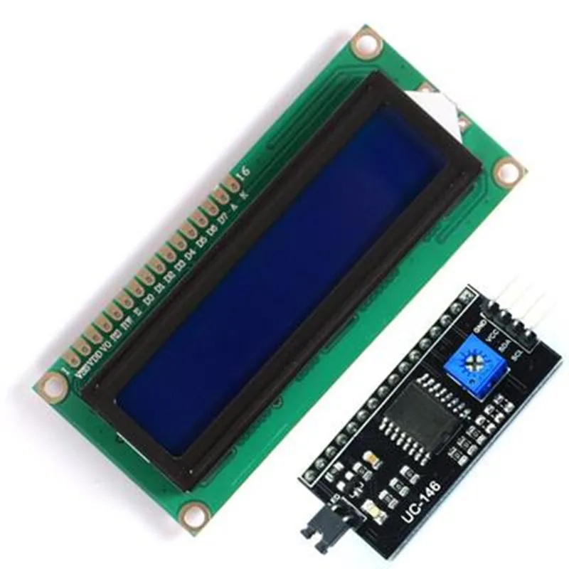 10pcs HD44780 LCD1602+I2C LCD 1602 module Blue/Green screen PCF8574 IIC/I2C LCD1602 Adapter plate
10pcs HD44780 LCD1602+I2C LCD 1602 module Blue/Green screen PCF8574 IIC/I2C LCD1602 Adapter plate