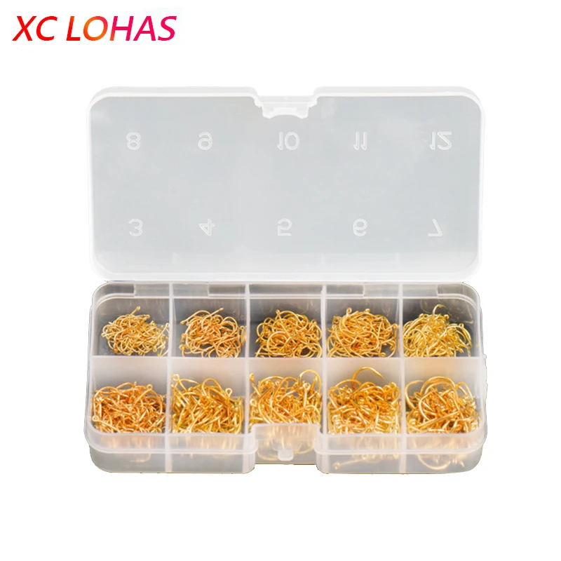 XCLOHAS 600 шт./кор. рыболовные крючки из высокоуглеродистой стали, острые круглые рыболовные крючки с бородкой, для ловли карпа, крючки и рыболов...
XCLOHAS 600 шт./кор. рыболовные крючки из высокоуглеродистой стали, острые круглые рыболовные крючки с бородкой, для ловли карпа, крючки и рыболов...