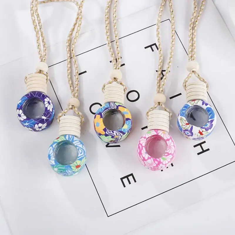 300pcs/lot Car Aroma Essential Oil Bottle Pendant Glass+Polymer Clay Reuse Empty Perfume Bottles
300pcs/lot Car Aroma Essential Oil Bottle Pendant Glass+Polymer Clay Reuse Empty Perfume Bottles